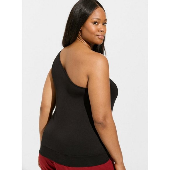 Torrid NEW Super Soft Jersey One Shoulder Tie Front Crop Top Size 2X/3X Summer - Picture 3 of 3
